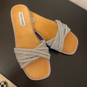 Steve Madden silver sandals